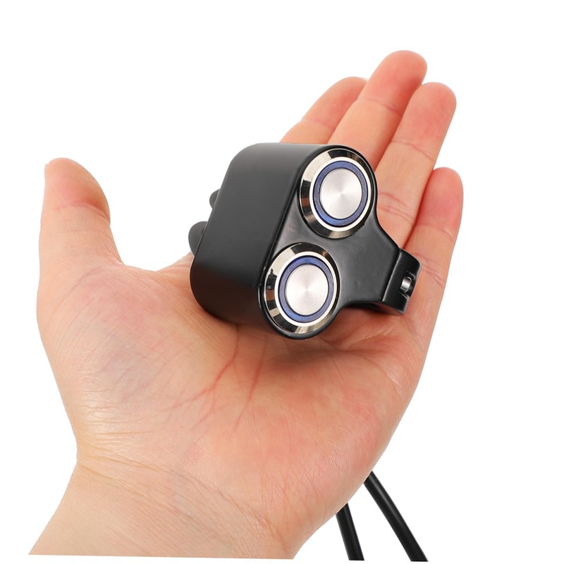 NOLITOY Motorcycle Handlebar Switch Fog Light Control Switch with Indicator