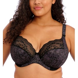 Elomi Women's Plus Size Plunge, Black, 32HH