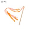 MECCANIXITY 20Pcs Wedding Ribbon Sticks Party Ribbon Streamers Sticks for