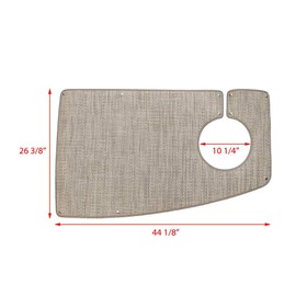 Tracker Boat Snap-in Floor Mat 315589 | Compass HB 44 1/8 Inch Solar Tan