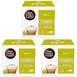 【Dolce Gusto Original Exclusive (Not Neo Compatible)】Nescafe Dolce Gusto Exclusive Capsules Cappuccino 16 Pods x 3 Boxes, 24 Cups, Pod