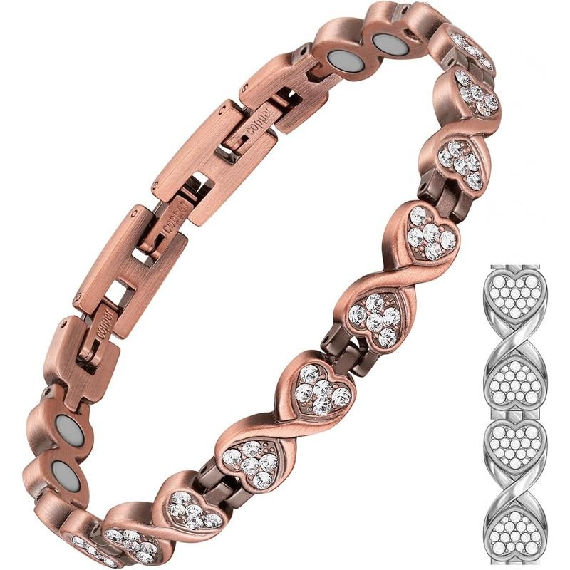 Copper Bracelet for Women Hand Forged 99.99% Pure Solid Copper