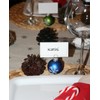 12 Christmas Snowflake Bauble Place Card Holders in place cards