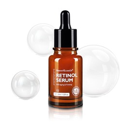 Sérum Facial Antienvejecimiento con Retinol 2.5%, Proxylane y Péptido de Cobre | Antiarrugas, Reafirmante, Ilumina la piel y Mejora la Elasticidad | Vibrant Glamour | Cuidado Coreano | 30ml