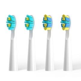 SEAGO Kids Electric Toothbrush SG-2303 Replacement Brush Heads Refill （4 PCS） (White)