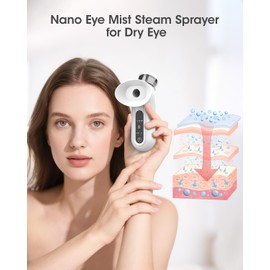 MYMULIKE Eye Steam Sprayer, Portable Steam Therapy for Dry Eyes, Personal Mini Soothing Steamer for Eye Care