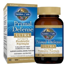Probiótico Garden of Life Primal Defense Ultra 90 Cápsulas Sabor Natural