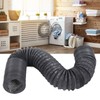 Flexible Aluminum Ducting Duct 1m Length with Clamp for Ventilation