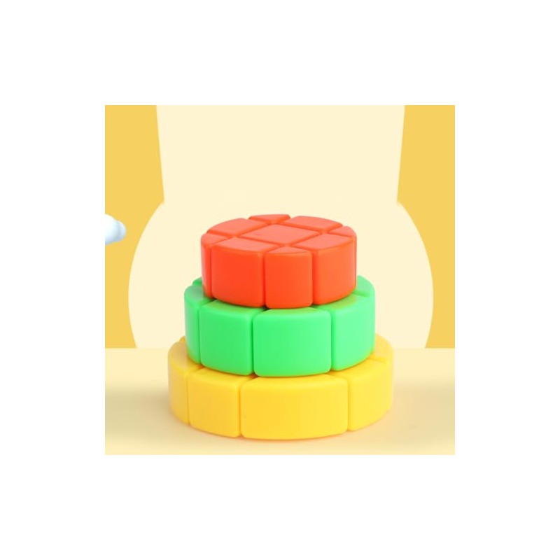 Oostifun 3 Layers Würfel Kuchen Drehen Magic Puzzle Würfel Spielzeug