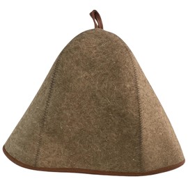 Sauna Hat Made of 100% Wool Felt, Sauna Hat for Men and Women, Sauna Hat with Universal Size, Ideal for Wellness and Travel, Protects Head and Hair