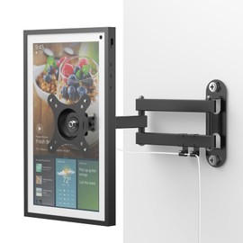 Laivli Wall Mount for Echo Show 15, and Monitors 13"-27", with 15 Inch Extension Arm, Full Motion Adjustable - Easy to Rotate, Swivel, Tilt and Fold, Metal Echo Show 15 Wall Mounting Bracket