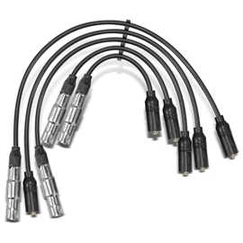 A-Premium Cable de bujía compatible con Volkswagen Jetta 1999, Cabrio 2002, 2.0L