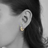 038/039 Krstudent 2 Pairs Hoop Earrings for Women, 18K Gold