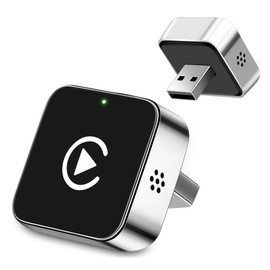 2026 Upgraded Wireless Carplay Adapter, Convert Wired to Wireless for CarPlay＆Android Auto, Car Play Adapter for iPhone Mini Small Size, USB/Type-C Plug and Play with iOS Android 10+.