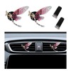 2 x glitzernde Libellen-Lüftungs-Clips, niedliche Kristall-Auto-Lufterfrischer-Clips, Strass-Diamant-Auto-Diffusor, Lüftungsclip für Damen