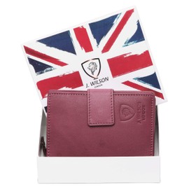 Ladies RFID Safe Designer Leather Purse Card Women Wallet Zip Pocket Boxed