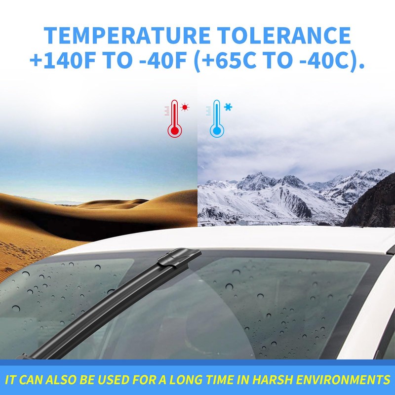 Gavimnal® 16"+14"+14"+10" Silicone Wiper Blades Replacement For Toyota FJ Cruiser