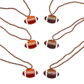 GZYSSL 12 Pcs Football Party Beads Necklaces Sports Event Football Beads Necklaces Party Supplies