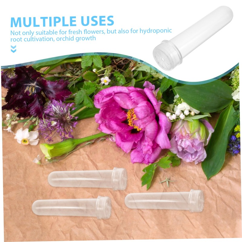 CIYODO 20pcs Floral Water Tubes for Flower Arrangement Portable Hydration