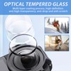 Panoramic Lens Protector for Insta360 X3 Camera Lens, Durable, Transparent,