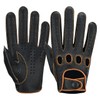 Riparo Men's Reverse Stitched Touchscreen Texting Leather Driving Gloves (Black/Cognac