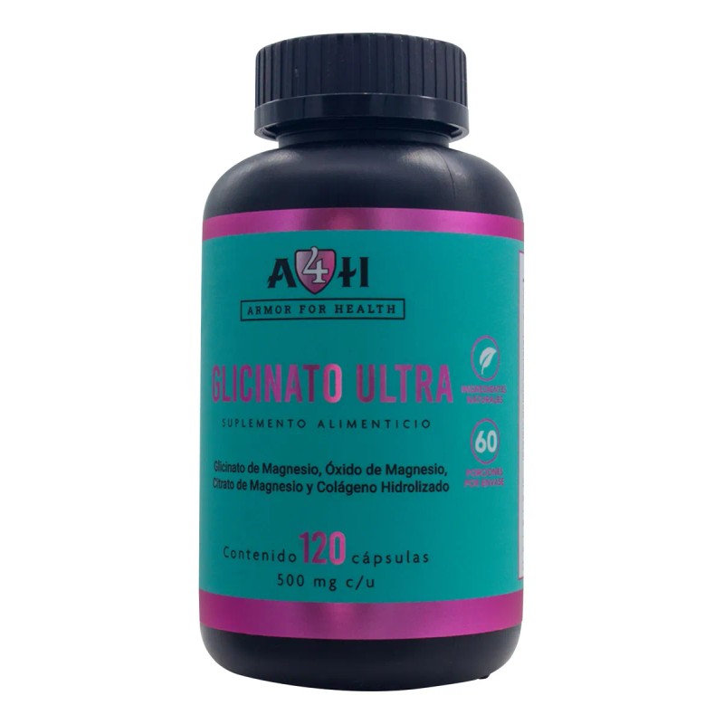 Glicinato Ultra De 120 Cápsulas 500 Mg A4h