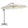 SKM Cantilever Umbrella with Steel Pole 300 cm Sand (Weight-19KG)