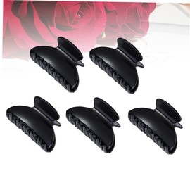 FOMIYES 5pcs Ponytail Clips Bright Black Hair Claw Accessories for Women Girls for Thick Thin Hair No Dent Design for Daily Styling