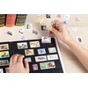 MUDOR Stamp Collecting Album, 7 Rows Pockets Stamp Book for