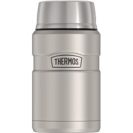 THERMOS Stainless King Vacuum-Insulated Food Jar, 24 Ounce, Matte Steel