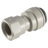 JOHN GUEST - 1/4" OD TUBE X 1/4" NPT FEMALE ADAPTOR - NPTF Thread (Push-in Fittings, Imperial)