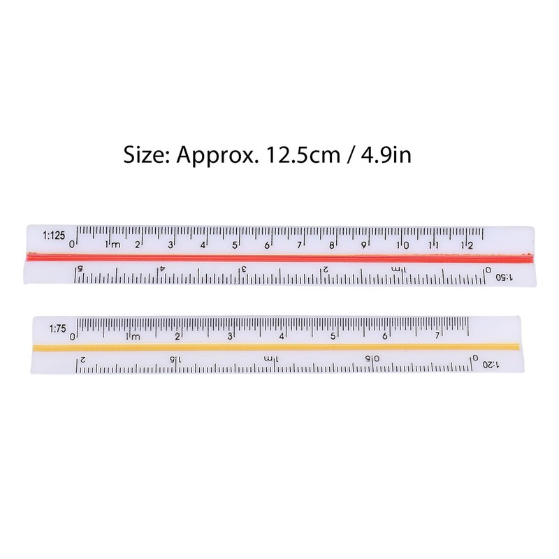 Architectural Scale Ruler, 2Pcs Six Ratios Architectural Scale Ruler Set,
