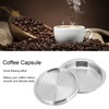 Coffee Capsule Reusable Refillable Coffee Filter Cup with Spoon Brush