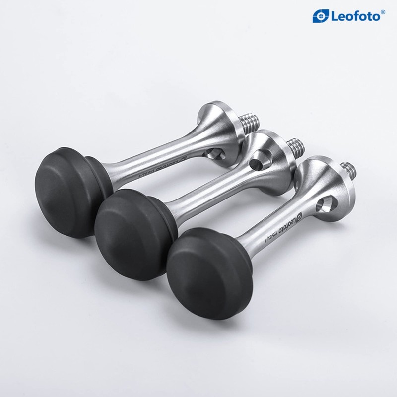 LEOFOTO Tripod Base Long Spikes with Rubber Caps TFS S1/4