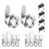 Dalephoric Pack of 2 Letterbox Lock, 16 mm, Locker Lock