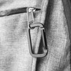 Ahvqevn Mountaineering Button, D-Shaped Spring Buckle, Multifunctional Square Carabiner, Aluminum