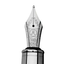 Wordsworth & Black SPARE NIB Majesti - Medium Nib - Checked Chrome