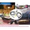 DIY Propane Gas Fire Pits Kit Include 1/2" Key Valve