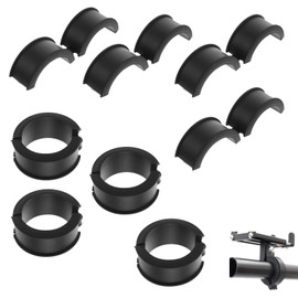TFSYLISA 8 Stück Fahrradlenker-Silikondichtung, Gummidichtung Für Fahrradlenker 31,8 bis 25,4/22,2, Lenker Dichtung Adapter für Rennrad, Mountainbike