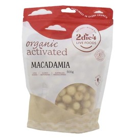 2Die4 Live Foods Activated Organic Macadamias 500g