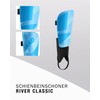 JAKO Unisex River Classic Shin Pads, Light Blue/Blue/JAKO Blue, S