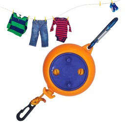 VASANA Portable Camping Clothesline Cord Retractable Outdoor Hanging Clothes Drying Rope Clothes Line Laundry Rope for Outdoor and Home Travel Clothesline (8M)