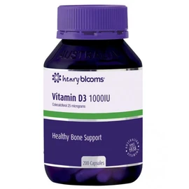 Henry Blooms Buy Henry Blooms Vitamin D3 1000IU 200 Capsules Online