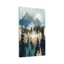 Sghxwp Boho Mountain Forest Abstract Sunset Sunrise Sun 1 Gang Light Switch Covers No Device Wall Plate Decorative Blank Switchplate Electrical Faceplate for Country Bathroom Bedroom Decor