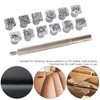 12Pcs Stamping Punch Tool Tang Dynasty Flower Design DIY Vegetable