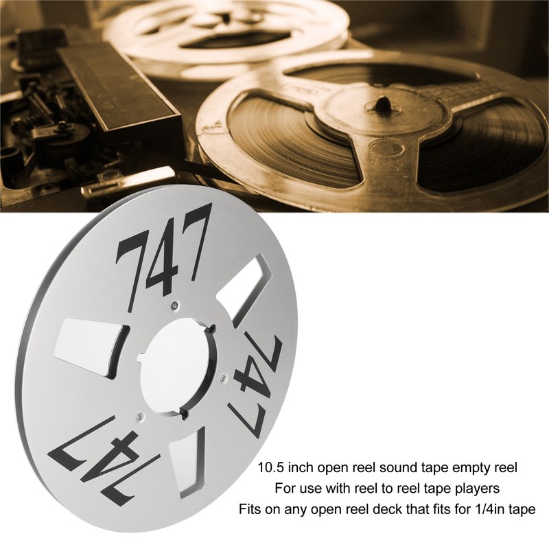 1/4 10.5 Inch Empty Tape Reel 3 Hole Aluminum Alloy