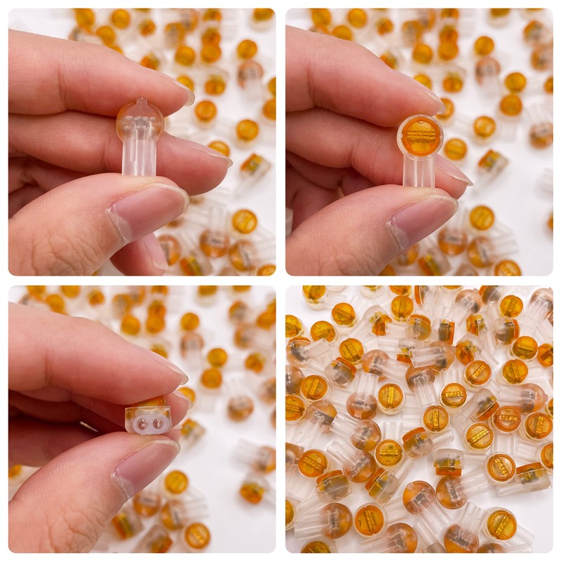 LIUJINCAN 100PCS UY2 K2 Network Cable Connectors, Telephone Wire Gel-Filled