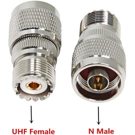 Greluma 3Pcs N Male to UHF Female N Male to PL259 Female SO-239 Coaxial Male for RF Radio Antenna