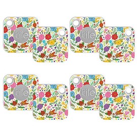 MightySkins Skin Compatible with Tile Mate w/Replaceable Battery (2018) - Flower Garden | Protective, Durable, and Unique Vinyl wrap Cover | Easy to Apply, Remove | Made in The USA