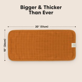 5-Pack Muslin Burp Cloths for Baby Boys, Girls - Baby Burp Cloths Neutral, Soft and Absorbent Burp Clothes, Burping Cloths for Babies, Burp Rags, Baby Girl & Boy Burp Cloth, Baby Essentials (Spice)